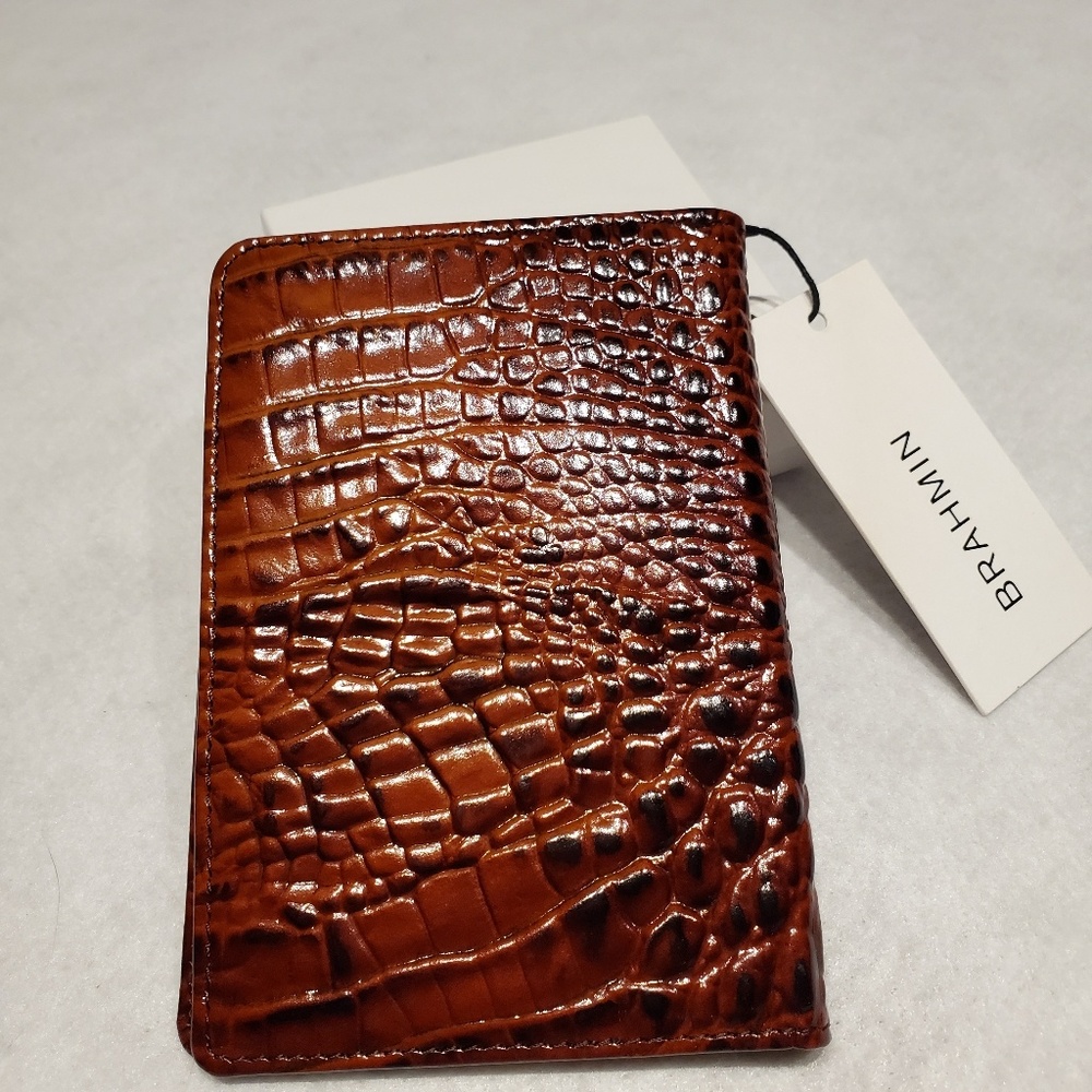 MWT BRAHMIN PASSPORT WALLET PECAN MELBOURNE